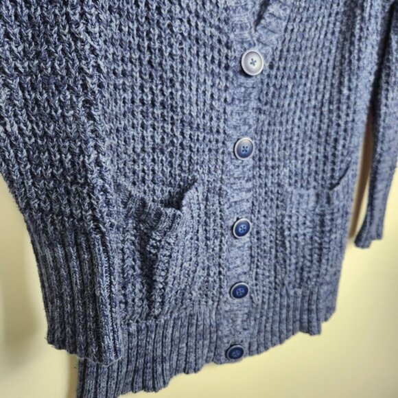 Elena Gilbert ASO Vampire Diaries Blue Chunky Knit Cardigan Sweater Size XL - Picture 5 of 12